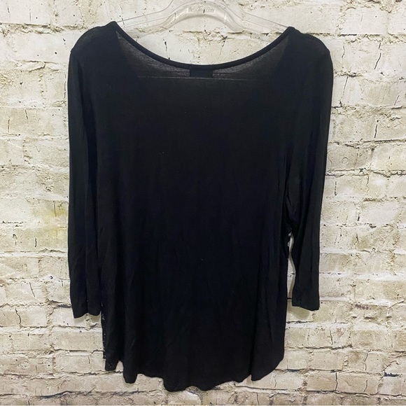 P Michael Black Georgia Bulldogs Graphic Aztec Print Beaded Top - Picture 3 of 5